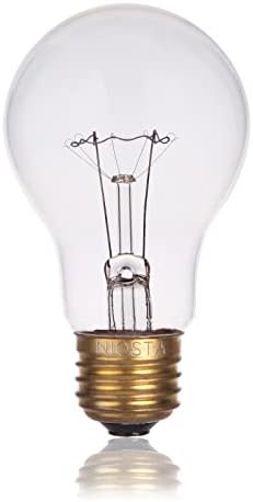 Прозрачни лампи с нажежаема Жичка NIOSTA A19, 40 W, 2700 До Мек Бял цвят, Прозрачни лампи с регулируема яркост