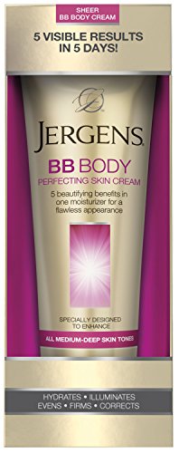 Jergens BB Крем за тяло, който подобрява кожата, За всички Средно-Дълбоки тонове на кожата, 7,5 грама