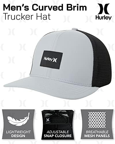 Мъжка бейзболна шапка Hurley - Warner с Извити полета, Закрывающаяся в Затвора за шофьор на камион