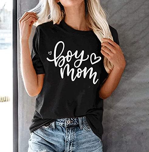 Тениска за момчета и майки, дамски тениски с къс ръкав и писмото принтом, графични подаръци за майките, тениски