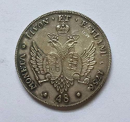 Продажба на едро 1756 Руски монети Копировальное Производство на Стари Копия на Монети Копие Подарък за Него