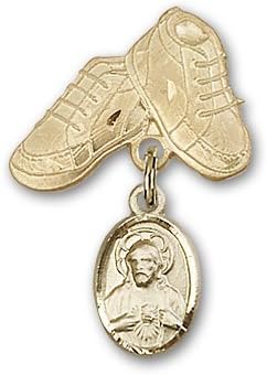 Детски икона Jewels Мания с чар във формата на лопатка и игла за детски сапожек | Детски иконата със златен пълнеж с чар във