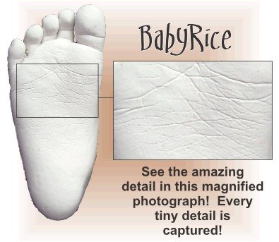 Комплект за леене на детски ръце и крака / Бронзов / Крем от BabyRice