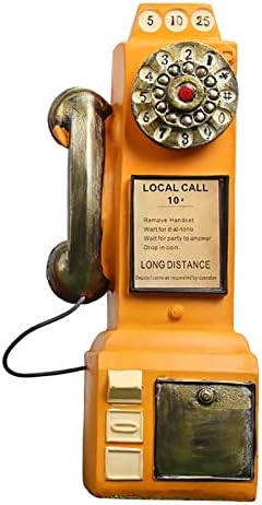 Настолен Стационарен Телефон Украшение Старинен Ретро Телефон, Ретро Стар Стил Стационарен Телефон за Домашния