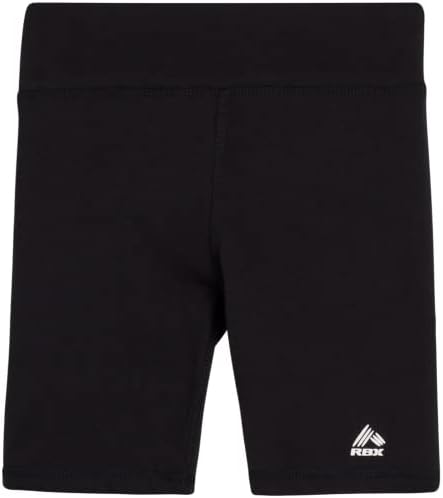 Спортни къси панталони RBX Girls' Active Shorts - 2 опаковки спортни велосипедни шорти от еластичен памук (Размер: 4-16)