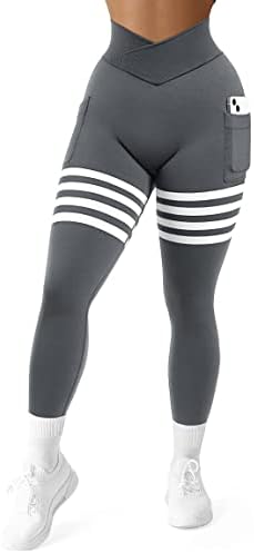Спортни Гамаши за Стягане на задните части AGROSTE Cross Butt Lifting за Жени, Панталони За Йога с Висока Талия, Панталони