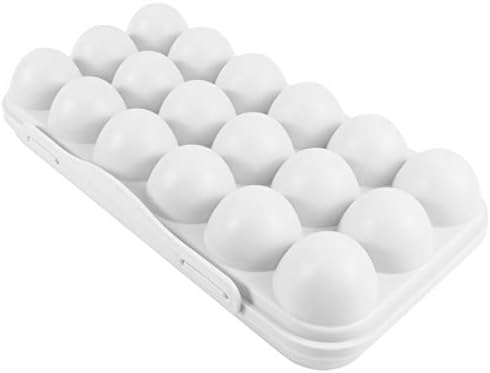 DOITOOL 2 елемента Кухненско Яйце с Кухненски Тава За Яйца Контейнер с Ключалка За Яйца Тава За Яйца Титуляр