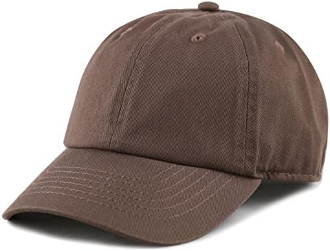 Детска Выстиранная нисък профил бейзболна шапка От памук и Деним UPF 50+ Однотонная бейзболна шапка