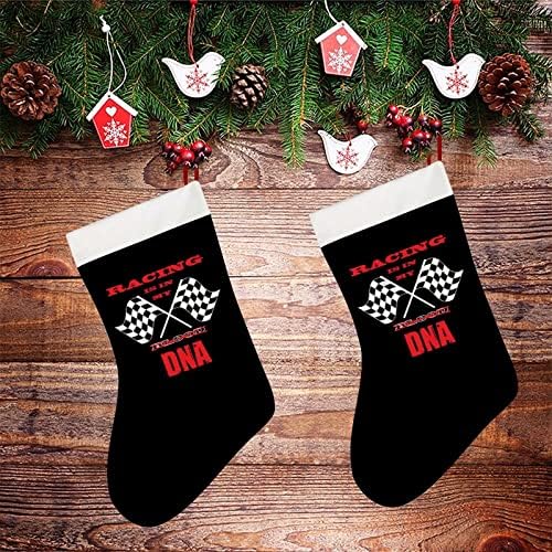 Състезанието в Моята ДНК Коледни Чорапи Къси Плюшени Коледни Чорапи Подвесное Украса за Коледната Елха Украса