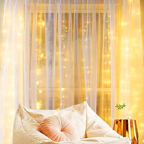 Гирлянди за пердета за спалня - Led Прозорец, лампа с куки, Блестящо Приказни светлини с дистанционно управление