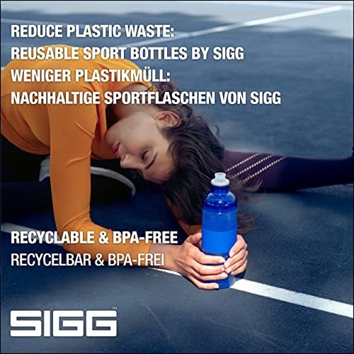 SIGG - Спортна бутилка за вода - Hero Blue - Сжимаемая - Запечатани - Лесно - Могат да се мият в миялна машина -