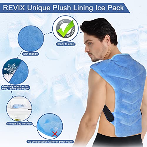 Обвиване на тялото с лед за китките REVIX и голям пакет с лед за рамото и гърба, за Многократна употреба гел пакети