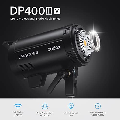 Професионална Студийная светкавица-Стробоскоп Godox DP400IIIV с Безжичен предавател, за да Стартирате флаш Godox X2T-S