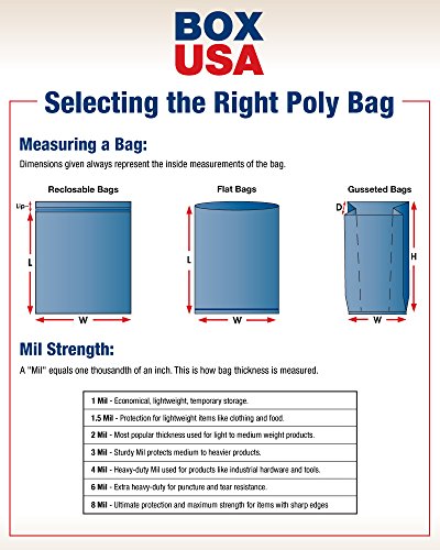 СКОРОСТНА САЩ BPB814 Плоски найлонови торбички, 3 mils, 9 x 10, прозрачно фолио (опаковка от по 1000 бройки)