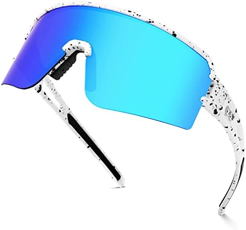 FMY Поляризирани Велосипедни Очила Спортни Слънчеви Очила, Защита UV400 в Стил Пит-Вайп, Бейзбол, Бягане, Риболов