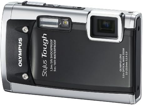 Цифров фотоапарат Olympus Stylus Tough 6020 на 14 Mp с 5x широкоъгълен увеличение и 2,7-инчов LCD дисплей (черен)